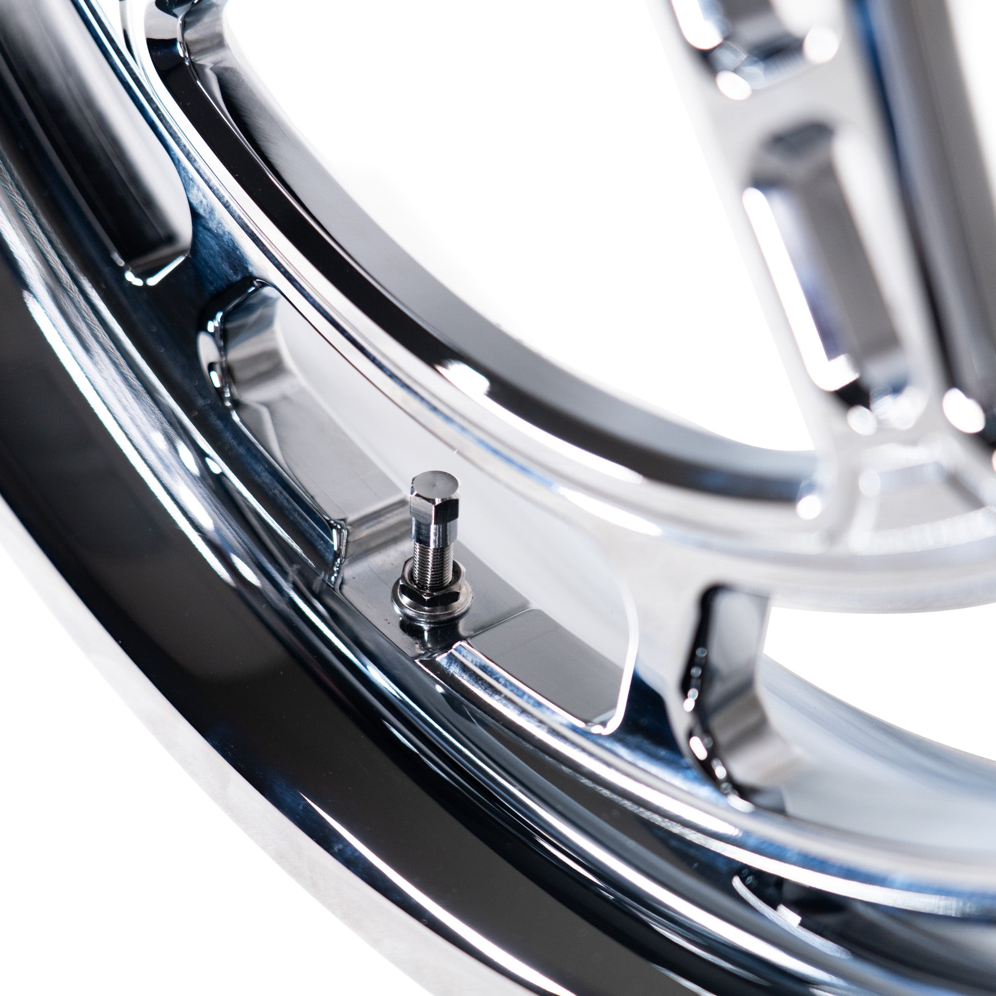 Chrome Directional 5 Star Rear Wheel w Race Hub