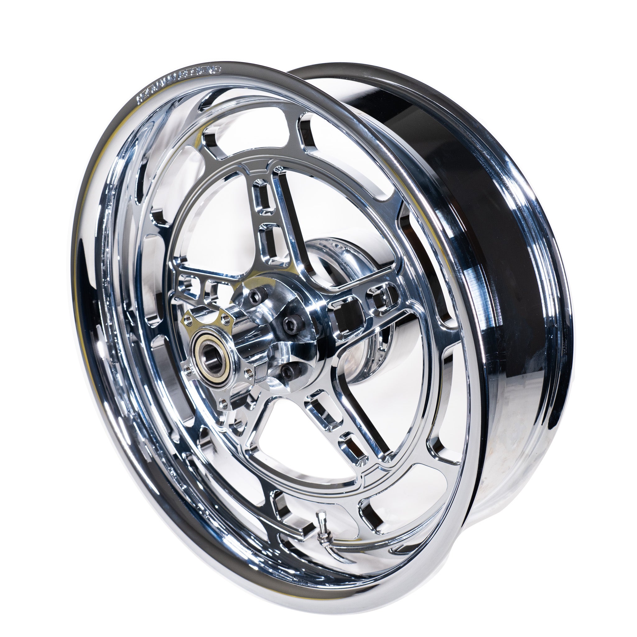 Chrome Directional 5 Star Rear Wheel w Race Hub