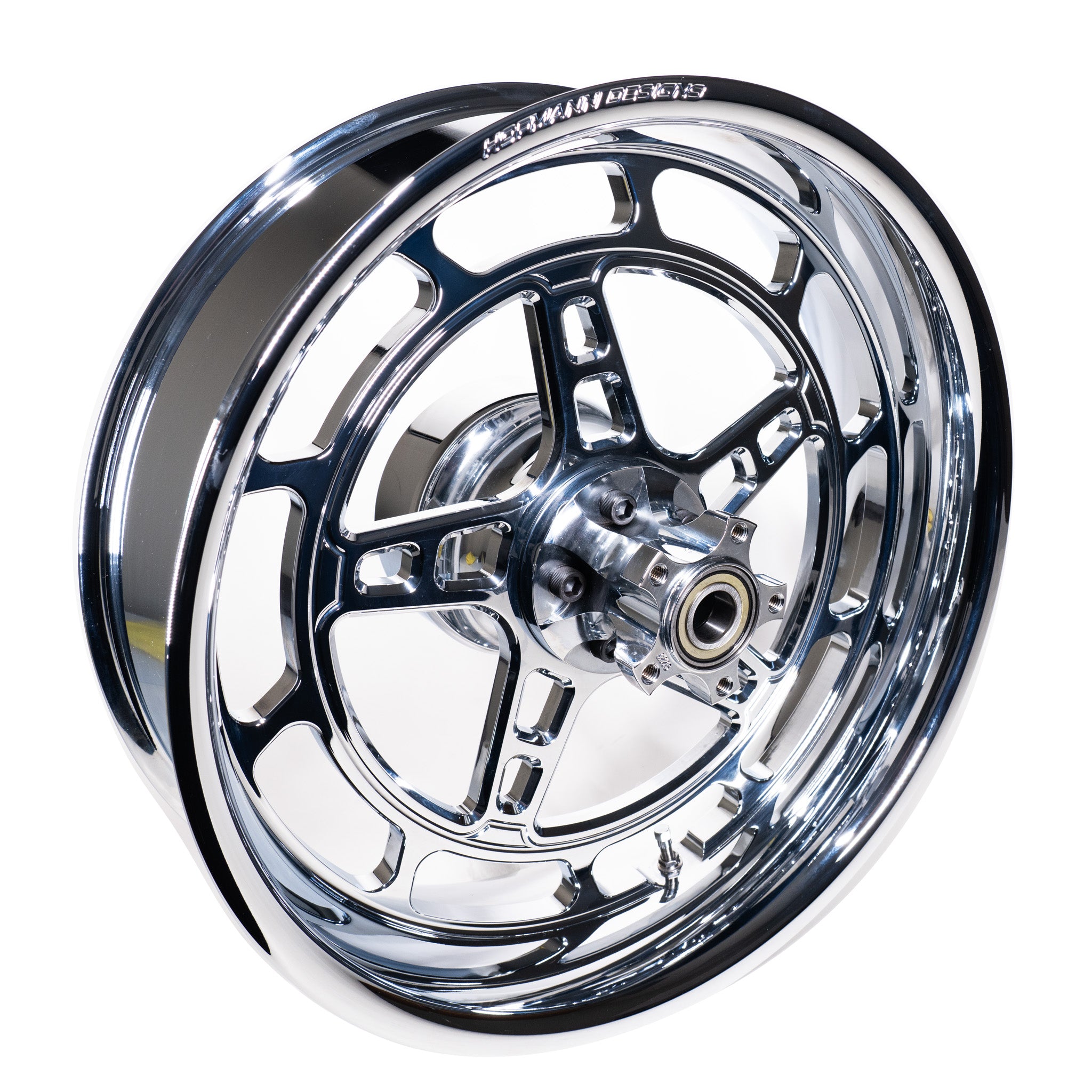 Chrome Directional 5 Star Rear Wheel w Race Hub