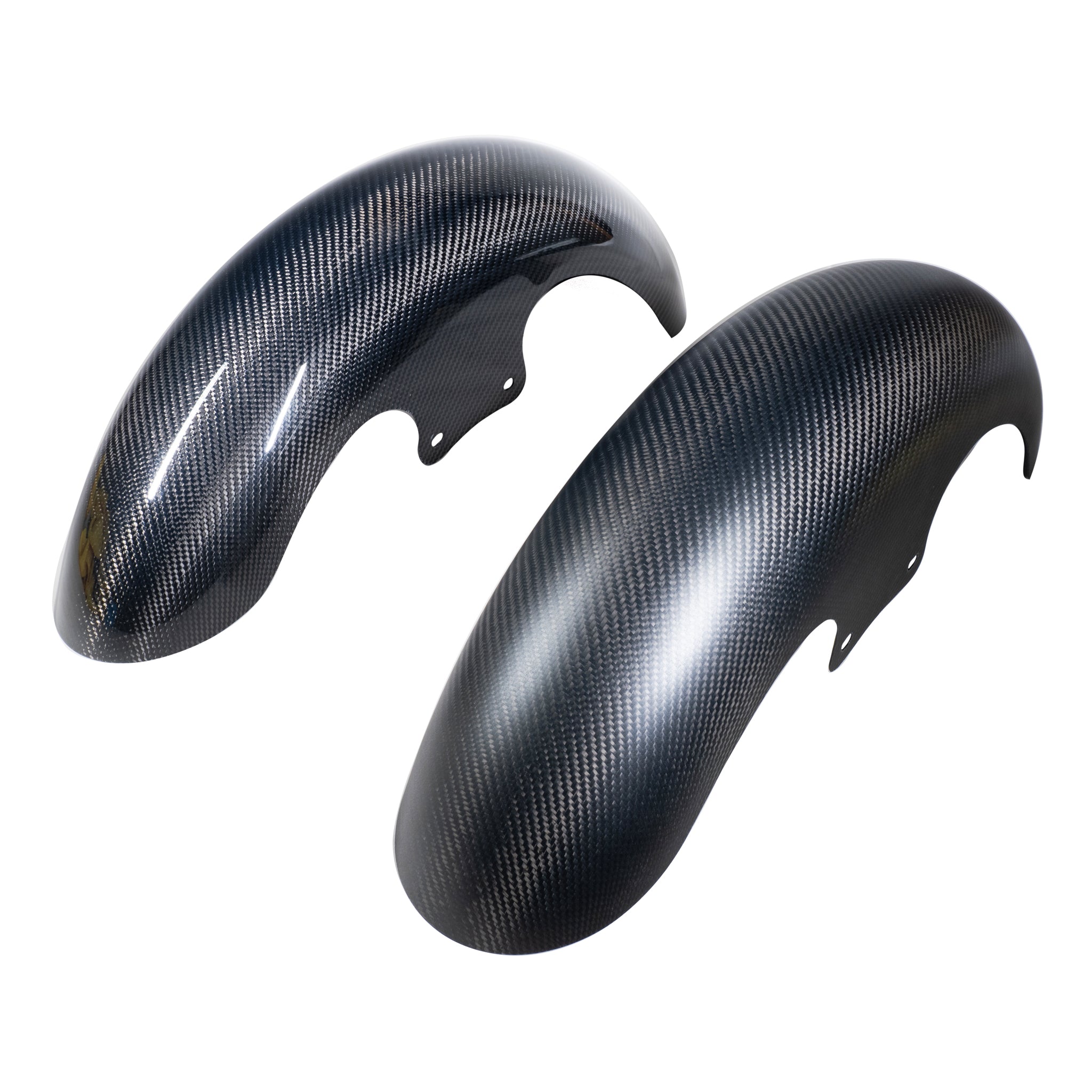 Mid-Length Harley Bagger Carbon Fiber Front Fender | USA-Made
